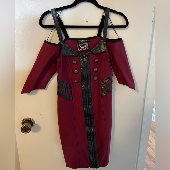 Miss Stardust - Blood Pencil Dress - Small - Picture 3 of 3